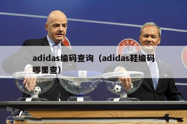 adidas编码查询（adidas鞋编码哪里查）