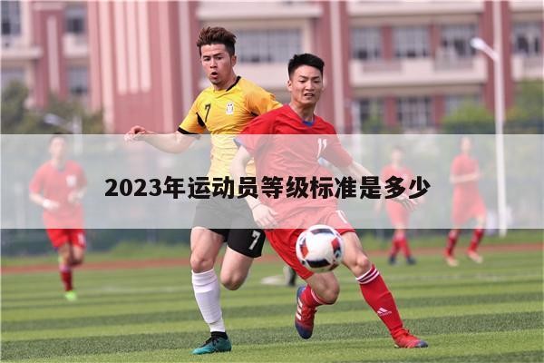 2023年运动员等级标准是多少 