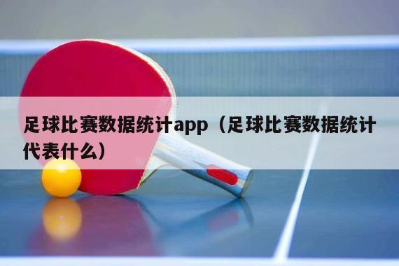 足球比赛数据统计app（足球比赛数据统计代表什么）