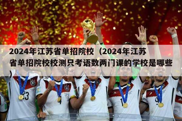 2024年江苏省单招院校（2024年江苏省单招院校校测只考语数两门课的学校是哪些）